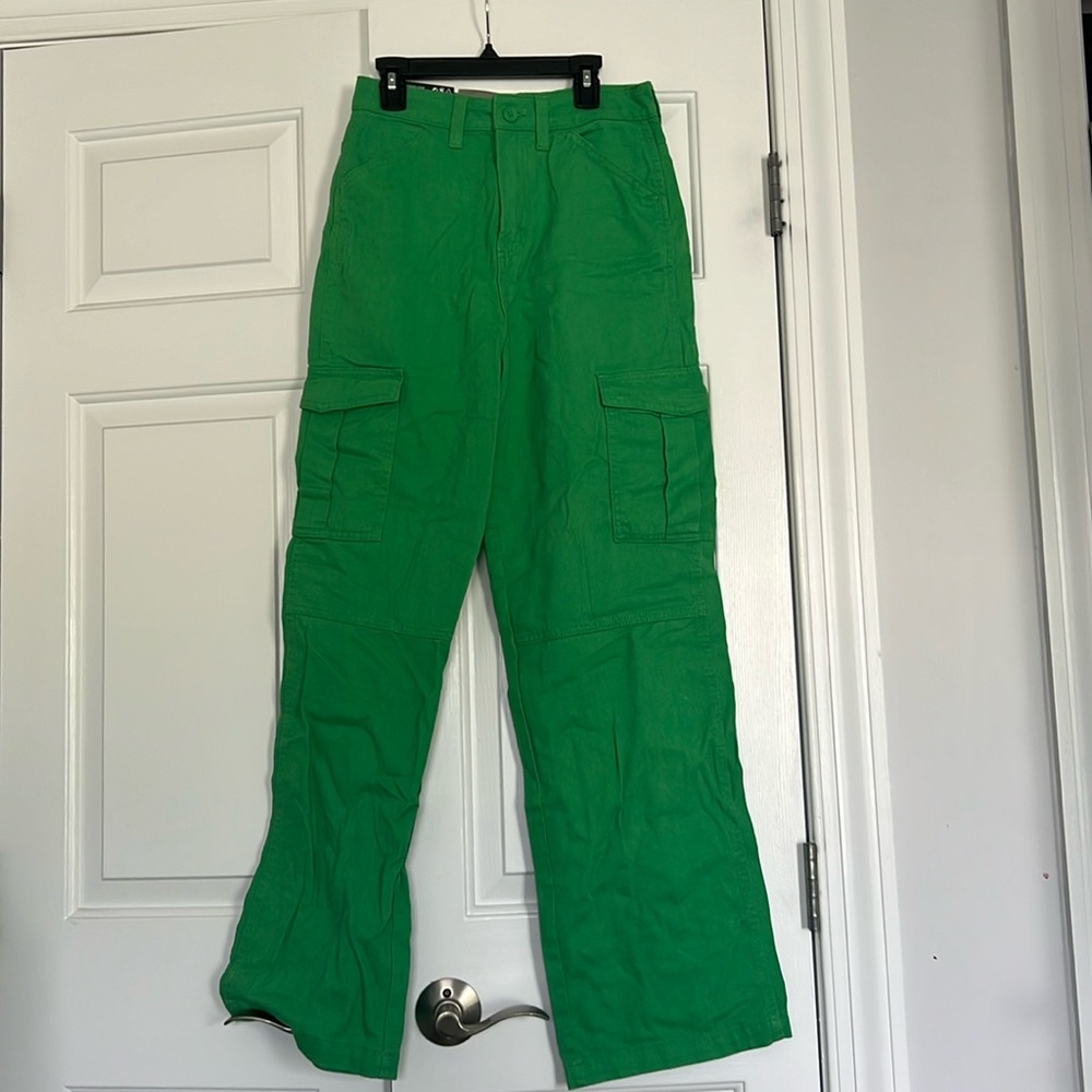Green 90s Baggy cargo pants